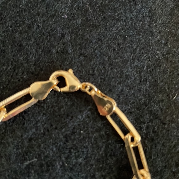 Paper clip 7 inch bracelet brand new very fashionable - Picture 3 of 3